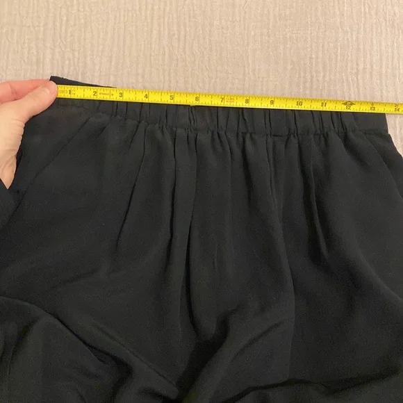 Madewell Black 100% Silk Mid-length Straight Island Skirt Elastic Waist. Size S - Picture 7 of 9